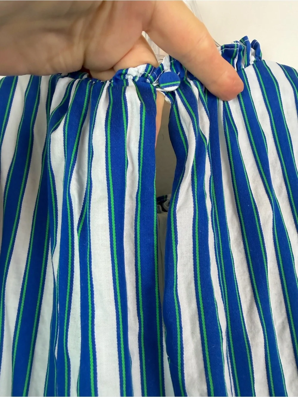 J. Crew Tiered Cotton Dobby Midi Dress in Cape Stripe Size XS